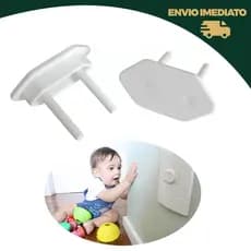 Protetor de Tomada Bebê Kit Segurança Infantil Anti Choque Tampa Universal 2 e 3 Pinos Proteção Criança