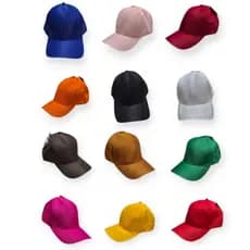 Kit de 10 Bonés Liso Brim Aba Curva Varias Cores Chapéus Liso pra Personalizar