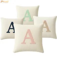 Almofadinha Almofada PERSONALIZADA INICIAL Bordada com enchimento Decorativa Enxoval de bebê