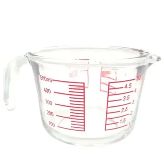 Jarra Medidora de Vidro 500ml Plasvale - Precisão e Praticidade na Cozinha
