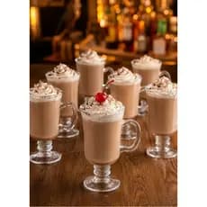 Jogo De Caneca Capuccino 240ml Xícara Variados 3, 6, Resistente Nespresso Café Em Vidro Irish