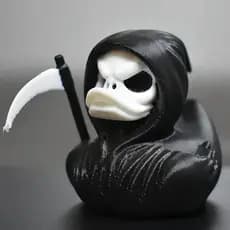 Pato Ceifador Assustador, uma Estátua de Pato da Morte Impressa em 3D, Adequada para Decoração de Casa, Decoração de Hal