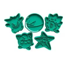 Cortador Marcador de Cookies Biscoito Pasta Americana Biscuit Temático Pokemon Gengar