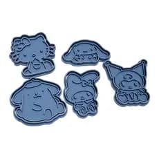 Cortador Marcador de Cookies Biscoito Pasta Americana Biscuit Temático Hello Kitty Kuromi