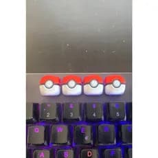 Keycap Decorativo Tecla Pokebola para Teclado Mecânico | Setup Gamer