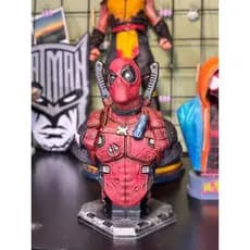 Deadpool Busto – Action Figure Colecionável – Com Pintura