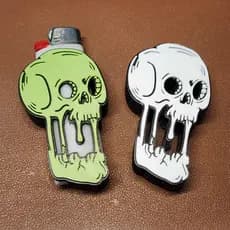 Capa para Isqueiro BIC Caveira Drip