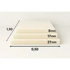 Espuma para sofa/estofados densidade 23 selada continua 0,50x1,90