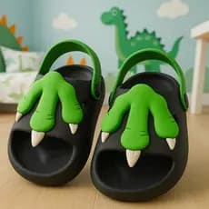 Chinelo Infantil Nuvem Menino Slide  Animais Leve Masculino Macio Confortável.