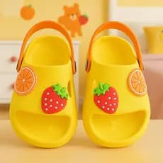 Chinelo Infantil Nuvem Slide Coloridas Frutas Flores Menina Macio Confortável Lev.