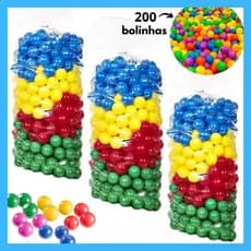 200 bolinhas para piscina infantil colorida resistente não amassa alta qualidade 76mm pronta entrega