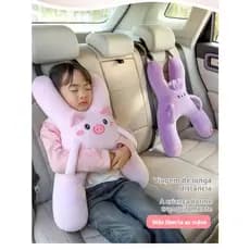 Travesseiro Infantil H Anti-Sufocamento, Seguro e Hipoalergênico para Carro/Casa, 3-12 Anos, Lavável