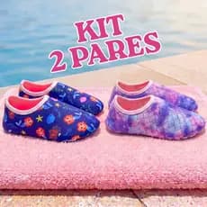 Kit Sapatilha Aquática Antiderrapante Infantil Menina Envio Rápido