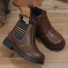 Bota Jeca Country Infantil Menino Confortável e Macia Chelsea Antiderrapante Peão Calce Fácil