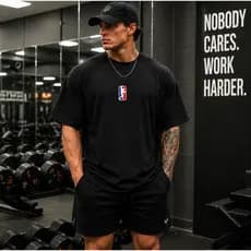Camiseta Camisa Oversized Top Musculação Maromba Grande Streetwear Academia Treino 100% Algodão