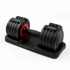 Halter Dumbbell Regulável 20kg Portátil com trava Rápida Prático eficiente (Base inclusa)
