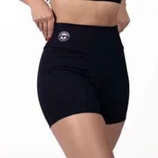 Academia Short Leggings Esportivas Femininas de Cintura Alta com Secagem Rápida Modeladora