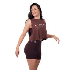 Regata Cropped Feminino Fitness Academia Crossfit confortavel Plus