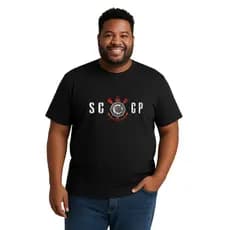 Camiseta Corinthians SCCP Camiseta Masculina Blusa Masculina 100% algodão