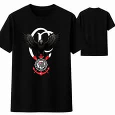 Camiseta Corinthians Águia Torcedor Masculina 100% Algodão Premium Envio Imediato - Infantil Adulto P ao G3