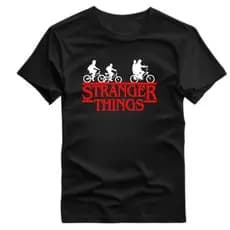 Camiseta Blusa Stranger Things Série Seriado Monstros camisas 100% Algodão