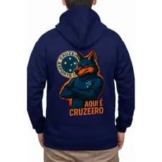 Moletom Canguru Capuz Cruzeiro Premium Unissex Masculino Feminino Blusa De Frio