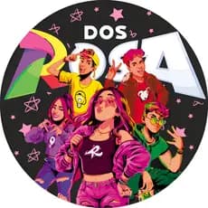 Capa Para Painel Sublimada Festa Aniversário Emilly V1ck Dos R0s4 Void Katlen Redonda Tema Infantil 50x50cm
