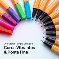 Kit Canetas Fine Line Ponta Fina 0.4mm Coloridas Arte e Lettering - Pronta Entrega 🇧🇷