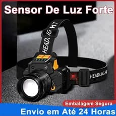 Cabeca Professional Lantern Led Prova Dágua Farol Recarregável Para Potente Forte Camping
