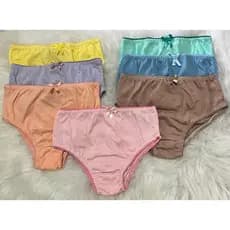 Kit 10 Calcinhas Feminina 100% Algodao Infantil Calcinha Infanto Meninas Calcinha Cotton Criança Lisas com Lacinho