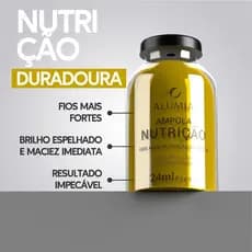 Ampola de Nutrição Intensa Alumia 24ml – Efeito Mousse com Óleo de Argan e Ojon • Brilho • Fios Sedosos!