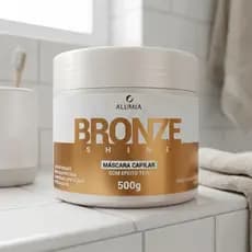 Reconstrução Bronze Shine Alumia 500g | Efeito Teia | Hidratação Profunda, Brilho e Força