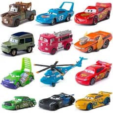 Série de Brinquedos "Carros 3" da Pixar, Carro de Brinquedo Infantil em Liga Metálica Fundida 1:55, Relâmpago McQueen