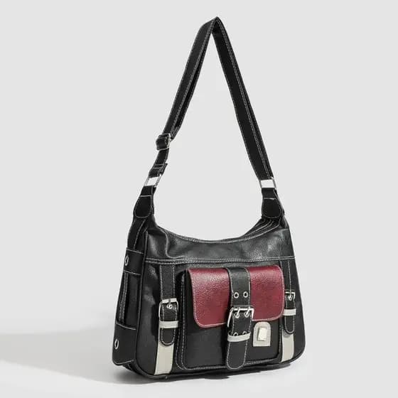 bolsa faculdade feminina bolsa feminina media bolsas femininas de ombro bolsa y2k Bolsa feminina Retro Punk