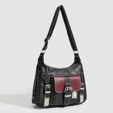 bolsa faculdade feminina bolsa feminina media bolsas femininas de ombro bolsa y2k Bolsa feminina Retro Punk