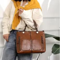 bolsa feminina couro Bolsas Tote mochila feminina trabalho bolsa feminina media
