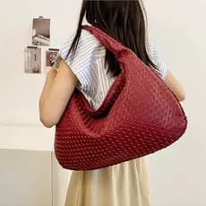 bolsas femininas de ombro bolsa feminina grande bolsa preta luxo Bolsa grande feminina com textura tecida