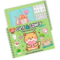 Livro de Colorir Momentos para Ser Feliz CUTE & COMFY