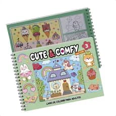 Livro de Colorir Super Extra Verde Volume 3 Cute & Comfy
