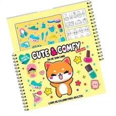 Livro de Colorir Dia de Skin Care CUTE & COMFY
