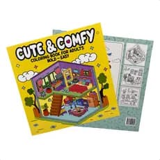 Cute & Comfy Coloring Book For Adults Bold Easy Edição 02 Livro De Colorir Adulto Capa Mole