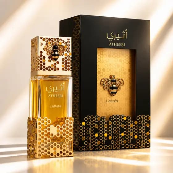 Lattafa Atheeri EDP 100ml Perfume Feminino Árabe Original Floral Suave Elegante Longa Duração