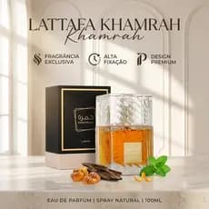 Lattafa Khamrah 100ml EDP – Perfume Unissex Intenso | Luxo e Longa Duração | Original