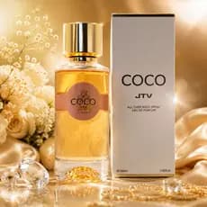 Perfume Feminino JTV COCO 100ml EDP Original | Fragrância Elegante, Sofisticada e Longa Duração