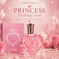 Princess Heart EDP 100ml Perfume Feminino Floral Doce Alta Fixação Fragrância Suave