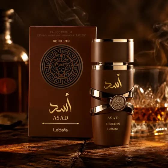 Lattafa Asad Bourbon 100ml EDP Masculino | Perfume Árabe Original Importado Intenso e Sofisticado