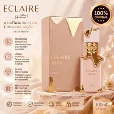 Lattafa Eclaire 100ml EDP Perfume Feminino Original Doce Gourmand Alta Fixação