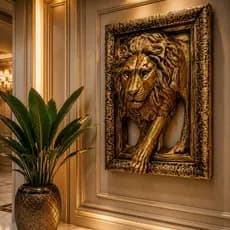 Quadro De Parede Leão De Judá Em 3d Decoração Enfeite Casa