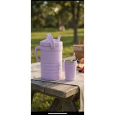 Kit Garrafa Térmica 3.0L e 2,5L Com Copo 200ml e Bomba Inox - Ideal Para Terere