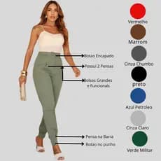 Calça Feminina modelo senoura | alfaiataria | p.m.g.gg